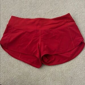 Red Lululemon Shorts